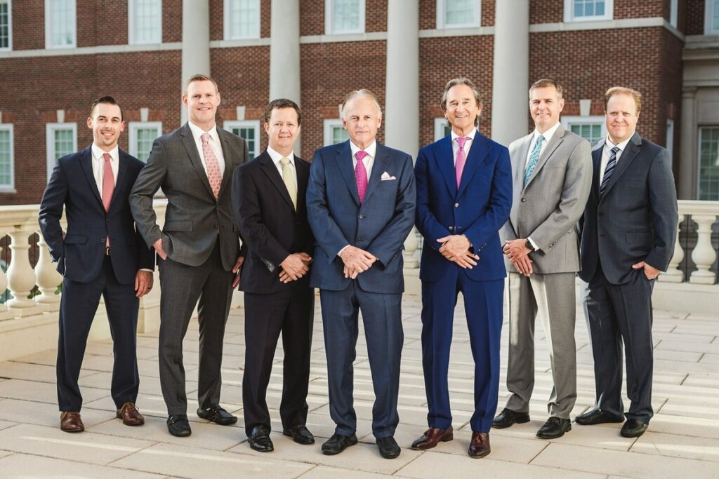 A group of the Huffman Huffman's legal team. 