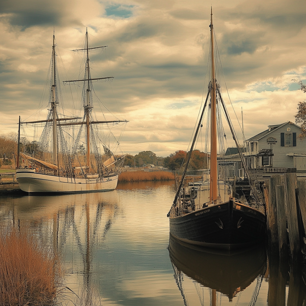 Ships docked in James City County VA