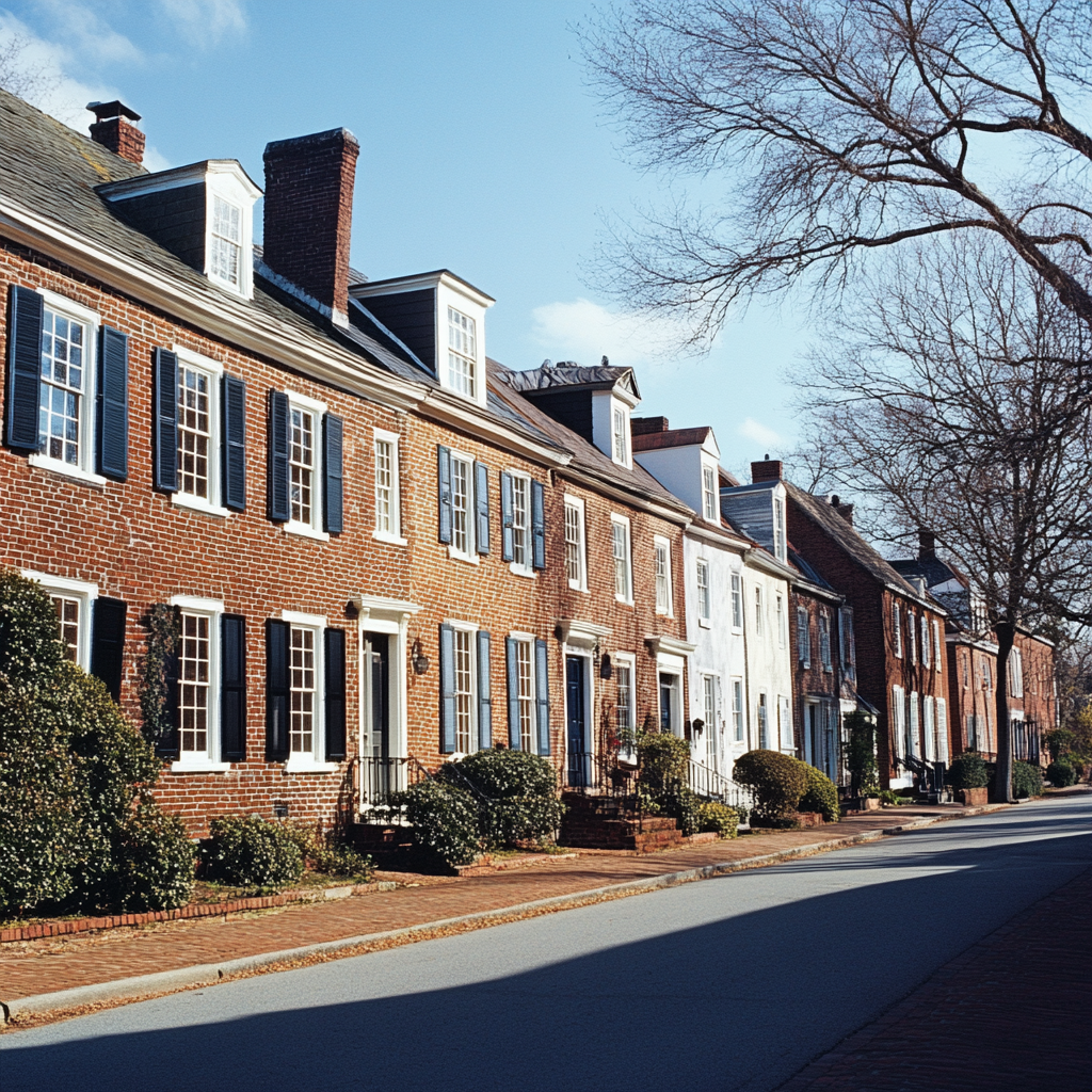 View of a street in williamsburg va