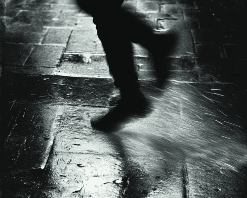 a person slipping