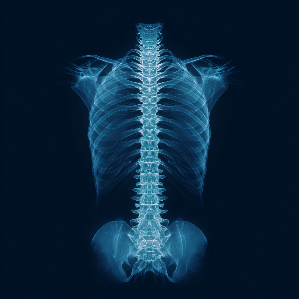 x-ray image of a human skeleton