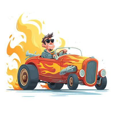 car driving fast